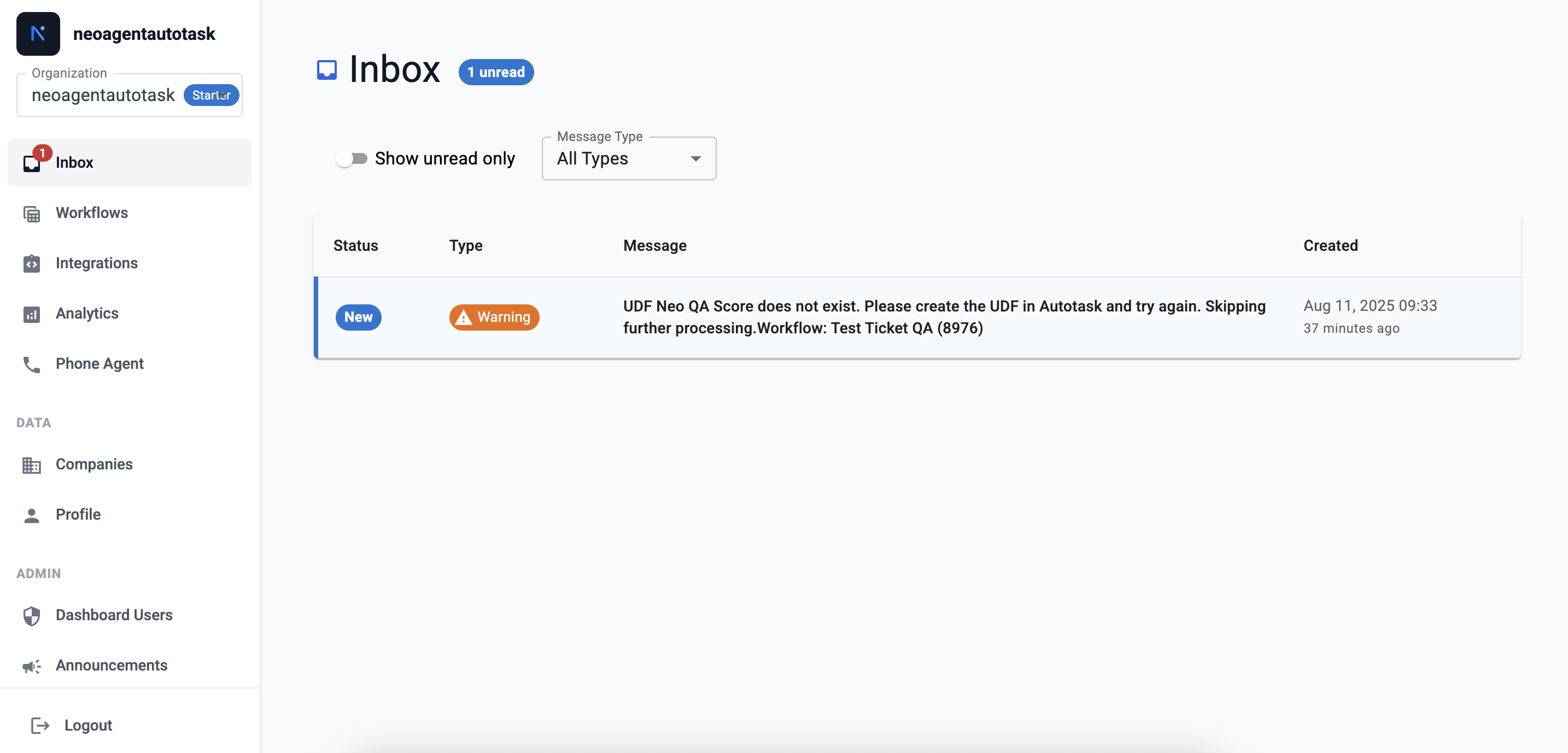 Message details