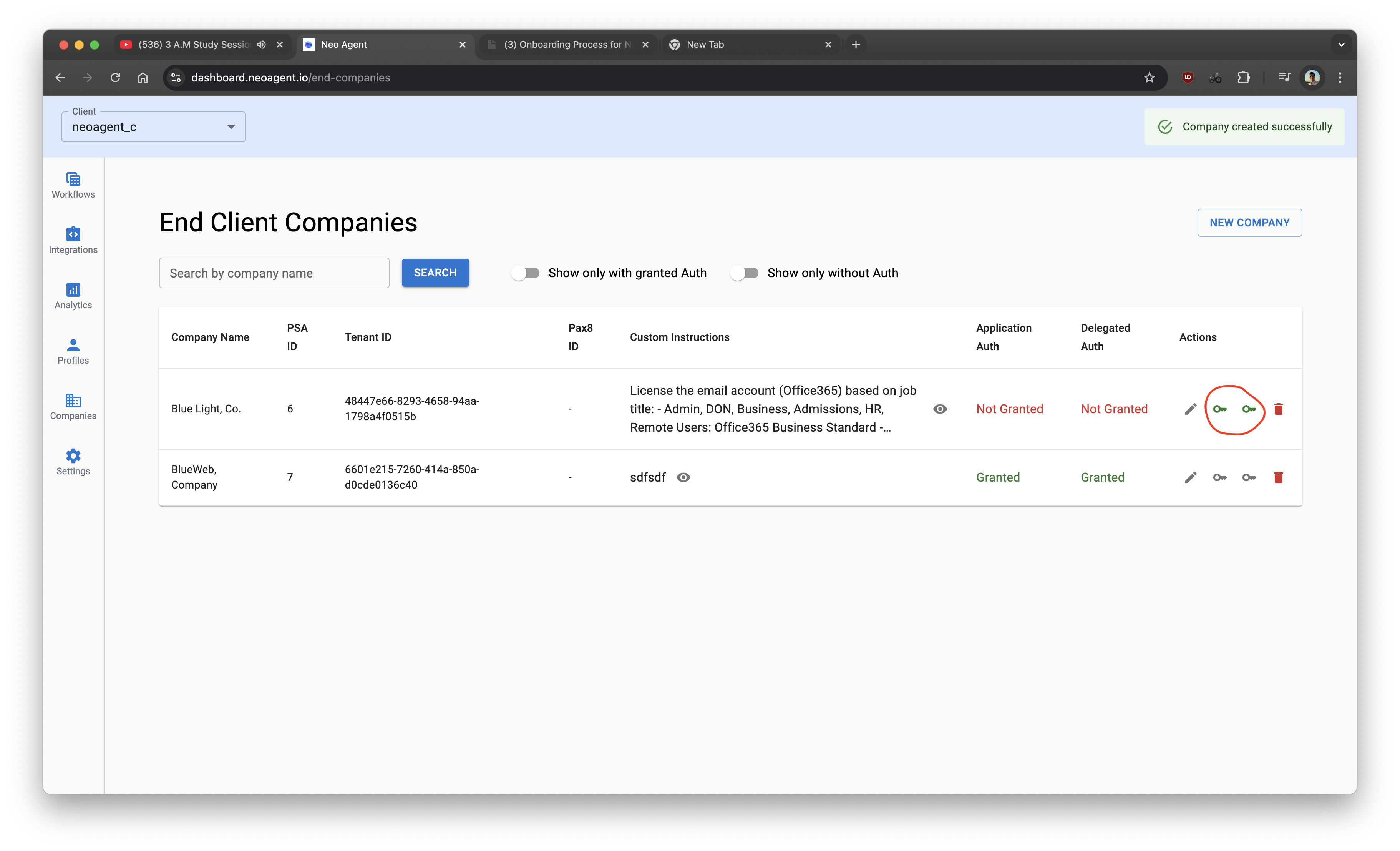 Application and Delegated access