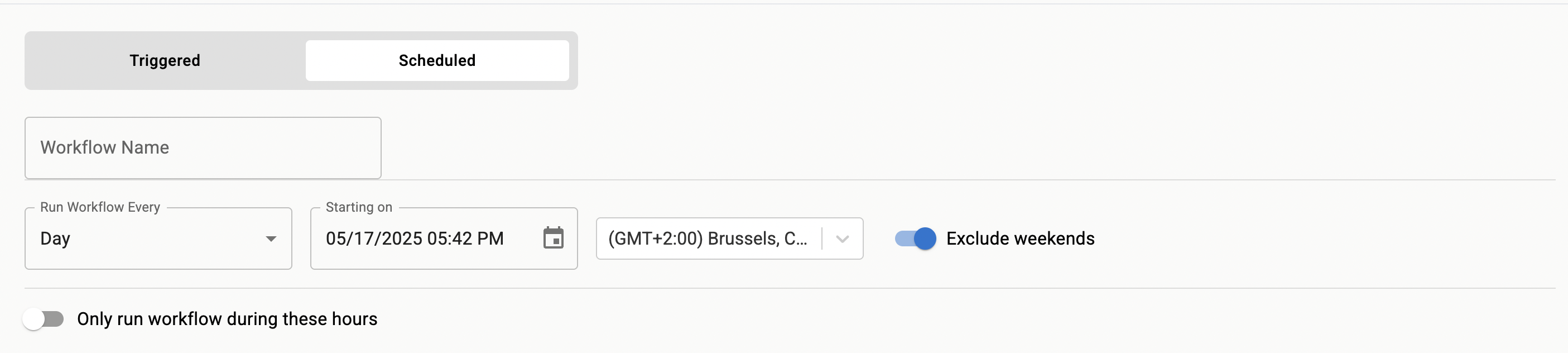 Scheduled Workflow